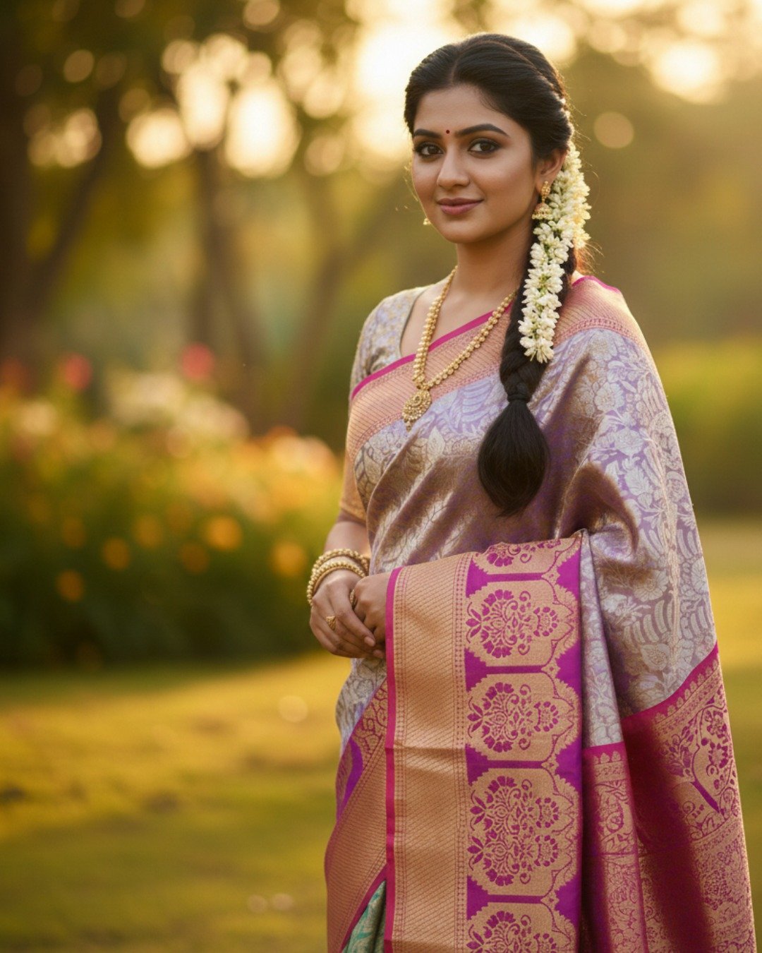 1 Gram Gold Saree-Buzmart